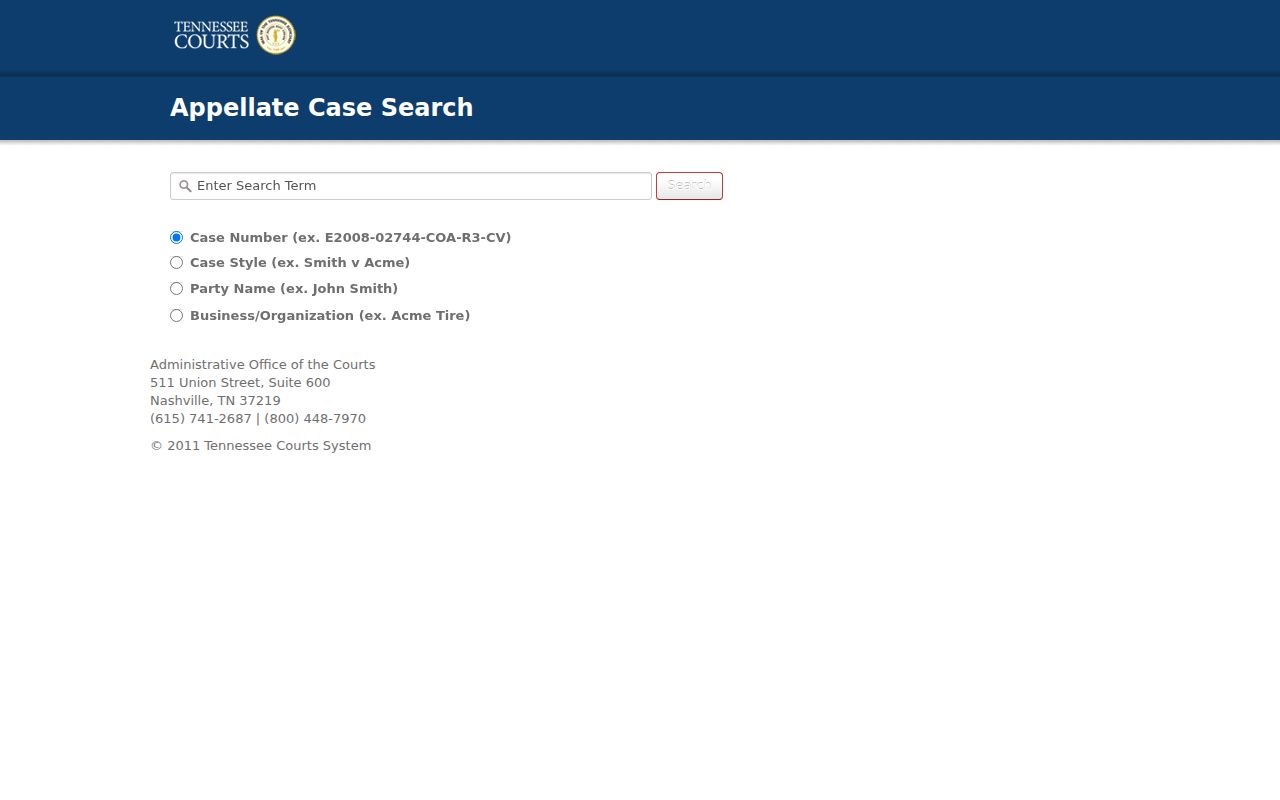 Campbell County warrant check reference: appellate case-number search fields