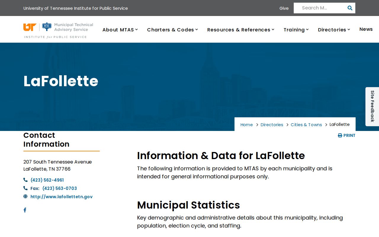 Campbell County municipal warrant context: LaFollette court clerk and judge profile