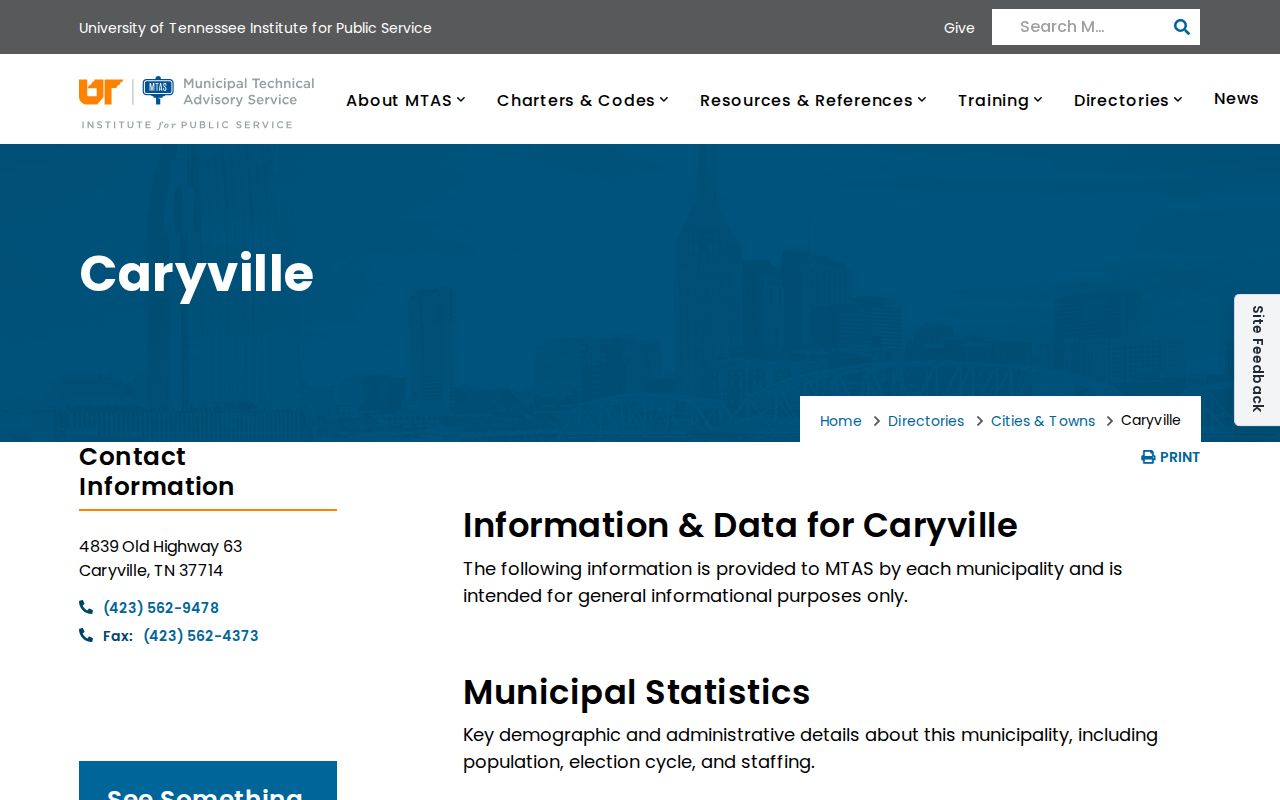 Campbell County Caryville warrants source: town court clerk, police, and judge profile